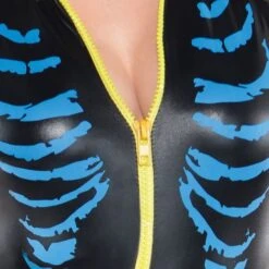 Disfraz Esqueleto Sexy Neón (Talla M)