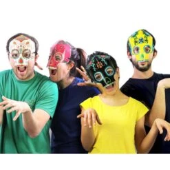 Caretas Día De Los Muertos Fluorescentes (8)