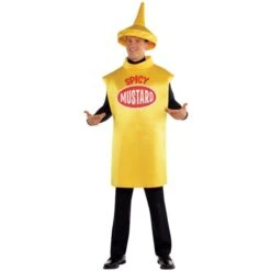 Disfraz Bote De Mostaza (Talla 46-48) -Tienda De Artículos Para Fiestas 0015285 disfraz bote de mostaza talla 46 48
