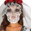 Diadema Con Velo Día De Los Muertos