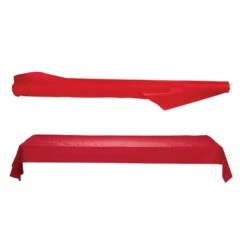 Mantel Rojo Plástico En Rollo (30m)