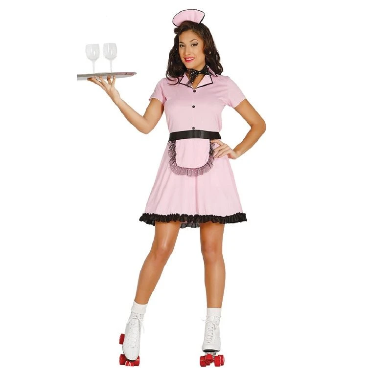 Disfraz Camarera Años 50 Roller (Talla 42-44) 1 Disfraz Camarera Años 50 Roller (Talla 42-44)