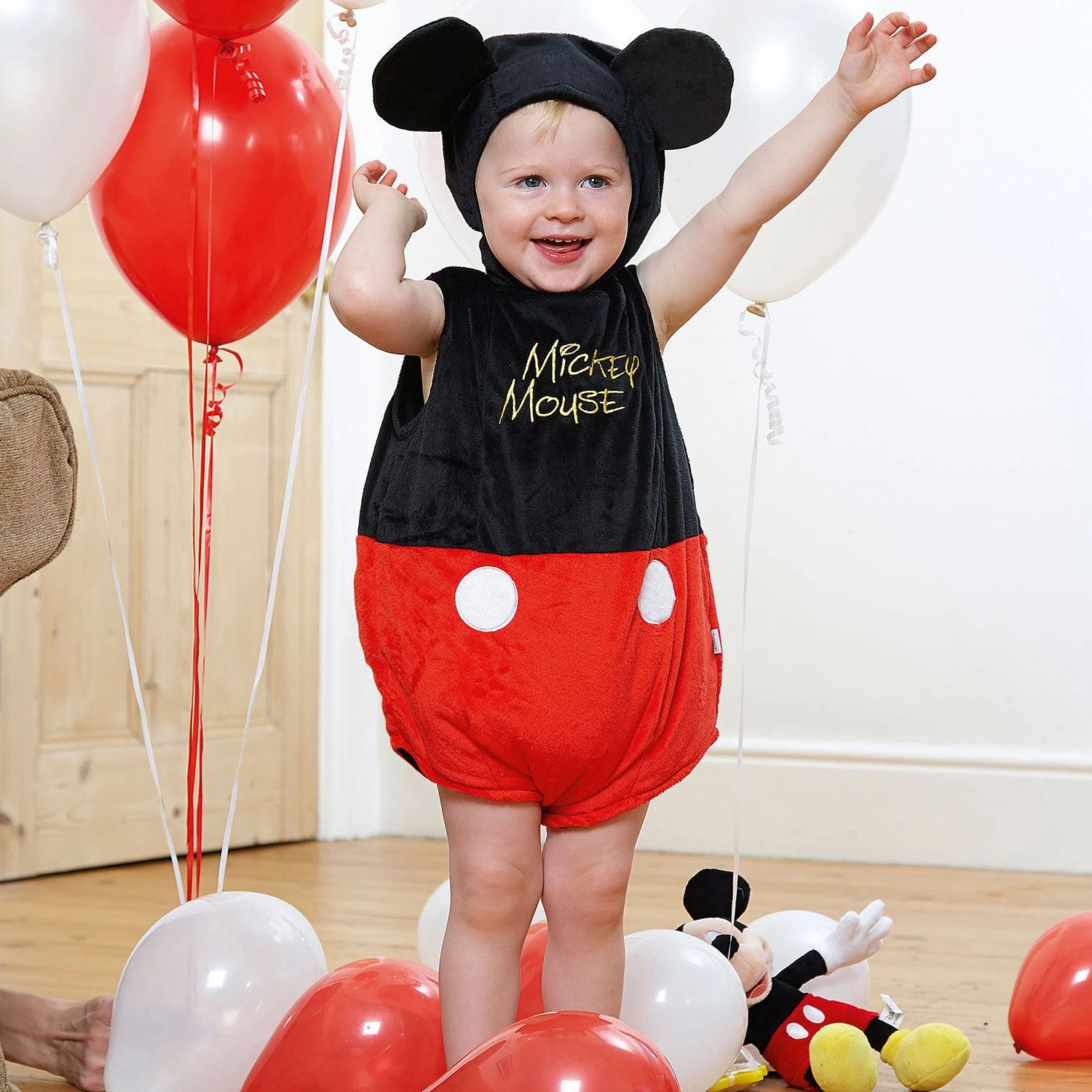 Disfraz Bebé Mickey Mouse Lujo (12-18 Meses) 1 Disfraz Bebé Mickey Mouse Lujo (12-18 Meses)