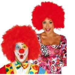 Peluca Afro Roja Extra-Grande