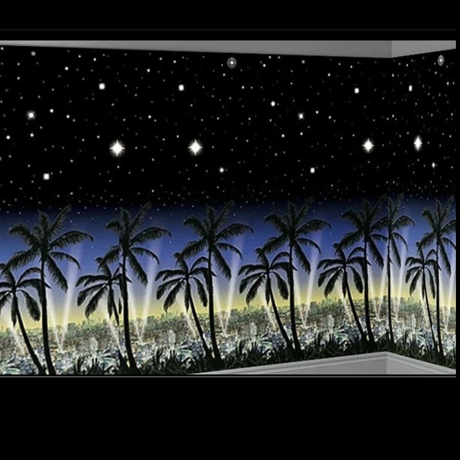 Fondo Pared Photocall Ciudad De Hollywood Noche 12m 3 Fondo Pared Photocall Ciudad De Hollywood Noche 12m - Imagen 3