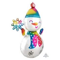 Globo Muñeco De Nieve Colores (139cm)