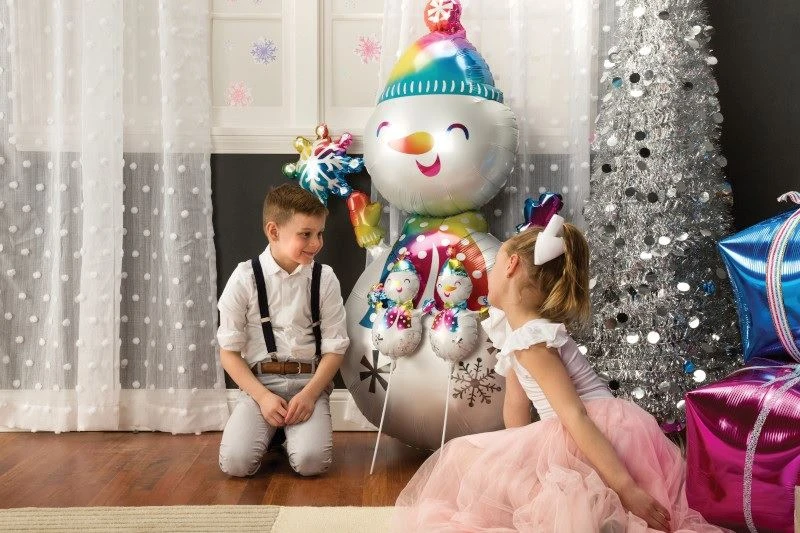 Globo Muñeco De Nieve Colores (139cm) 3 Globo Muñeco De Nieve Colores (139cm) - Imagen 3