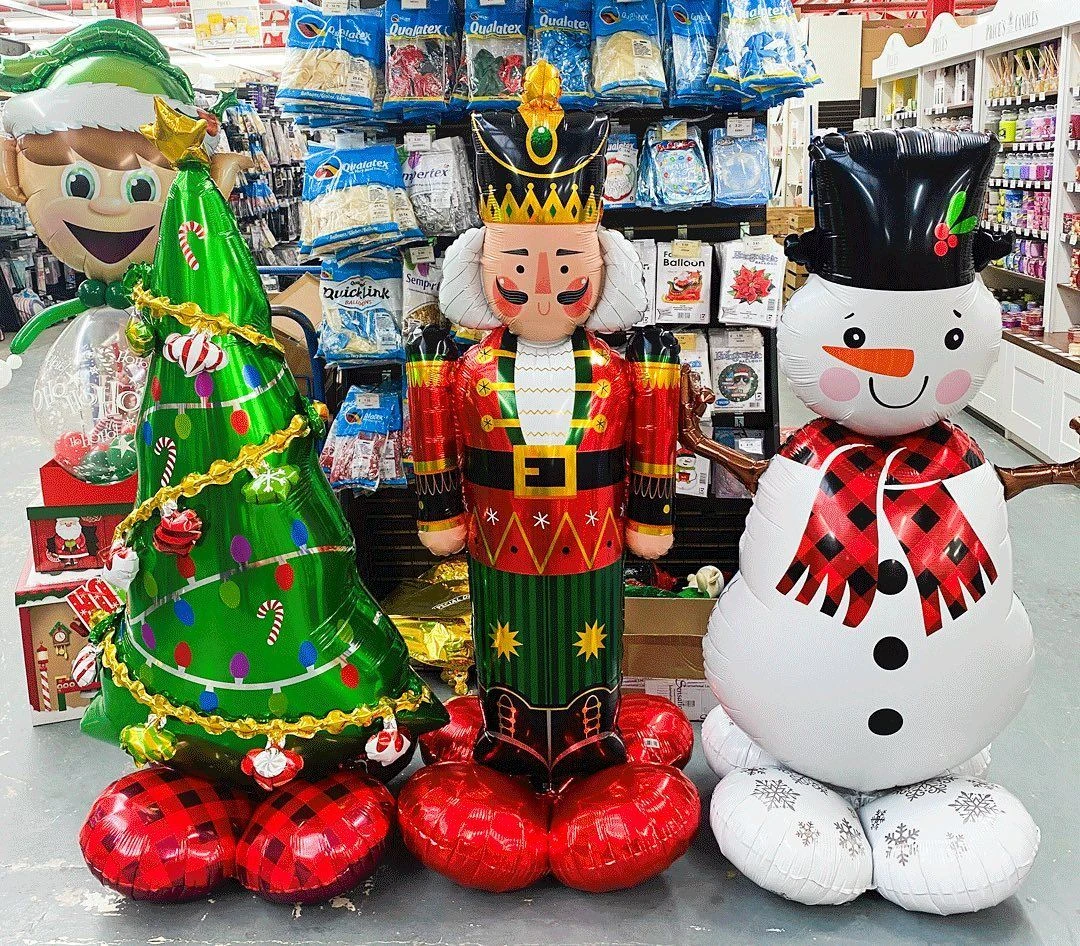 Globo Árbol De Navidad Con Base Sin Helio 149cm 2 Globo Árbol De Navidad Con Base Sin Helio 149cm - Imagen 2