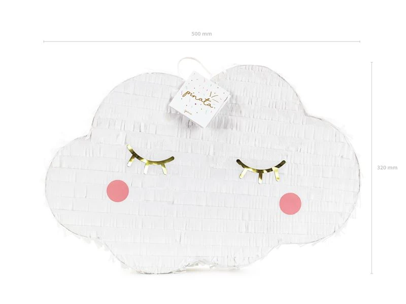 Piñata De Nube 3D Cartón (50cm) 2 Piñata De Nube 3D Cartón (50cm) - Imagen 2