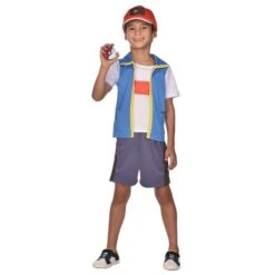 Disfraz De Pokémon Ash Ketchum (4-6 Años)