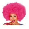 Peluca Afro Rosa Extra-Grande