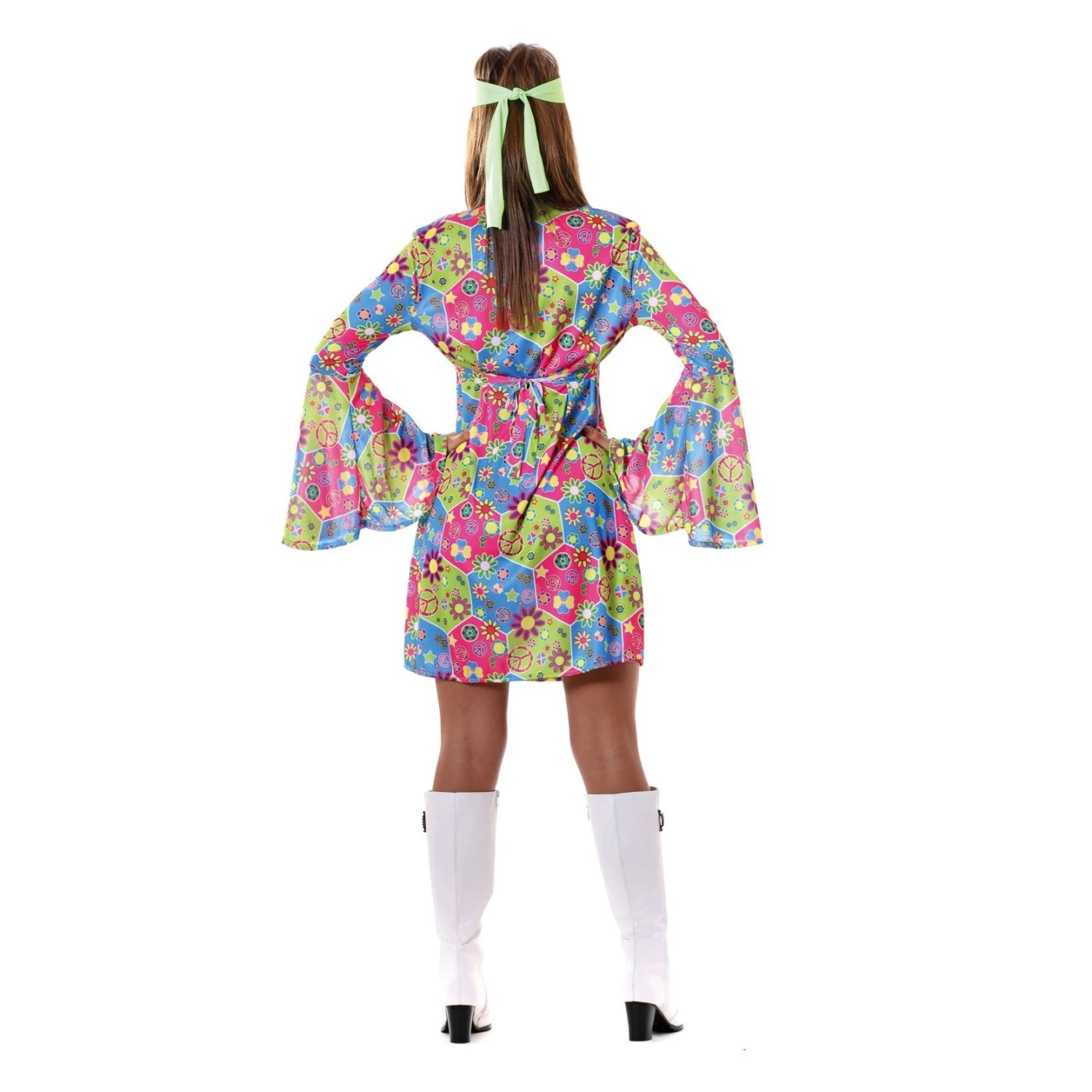 Disfraz Hippie Flower Power (Talla 42-44) 2 Disfraz Hippie Flower Power (Talla 42-44) - Imagen 2