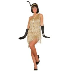 Disfraz Charleston Dorado (Talla 42-44)