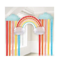 Decorado Colgante Arcoíris Retro