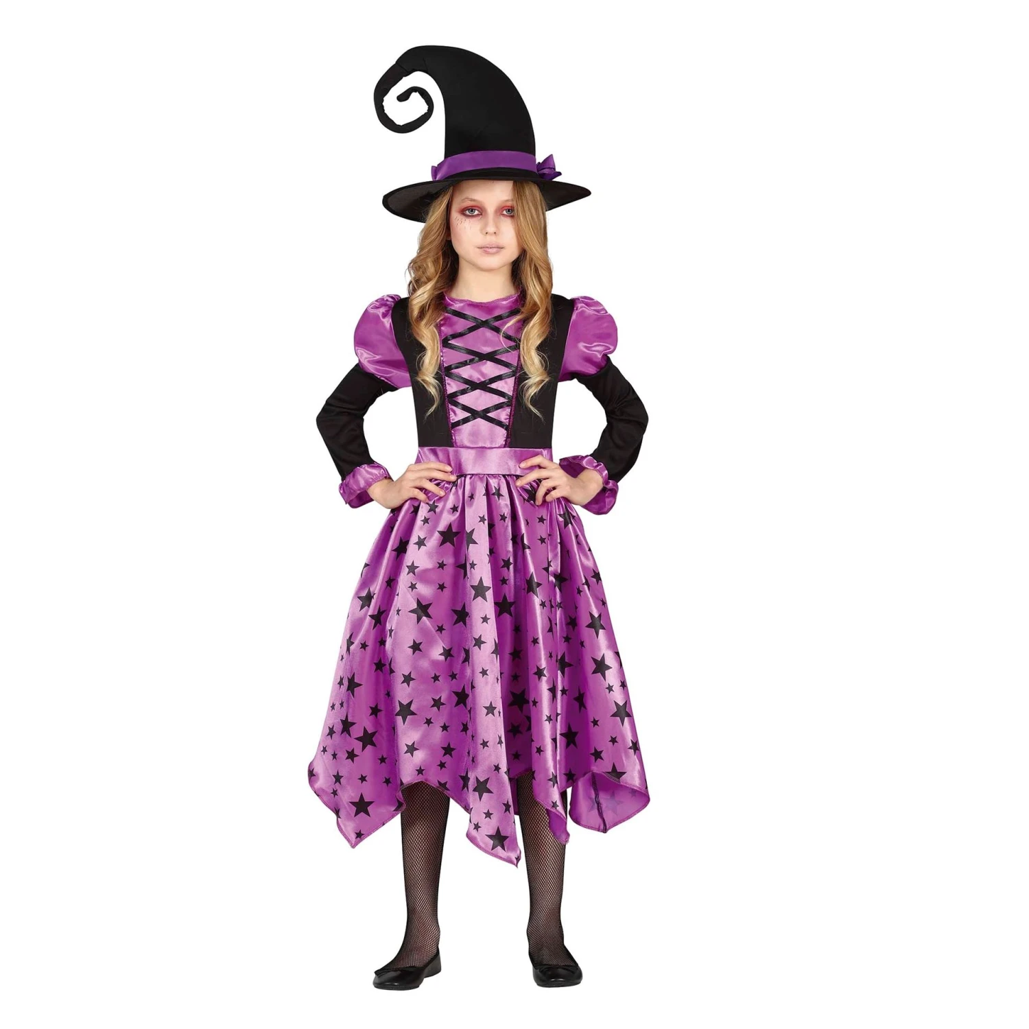Disfraz Bruja Púrpura Infantil (7-9 Años) 2 Disfraz Bruja Púrpura Infantil (7-9 Años) - Imagen 2