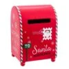 Decorado Buzón Santa Claus Rojo 19cm
