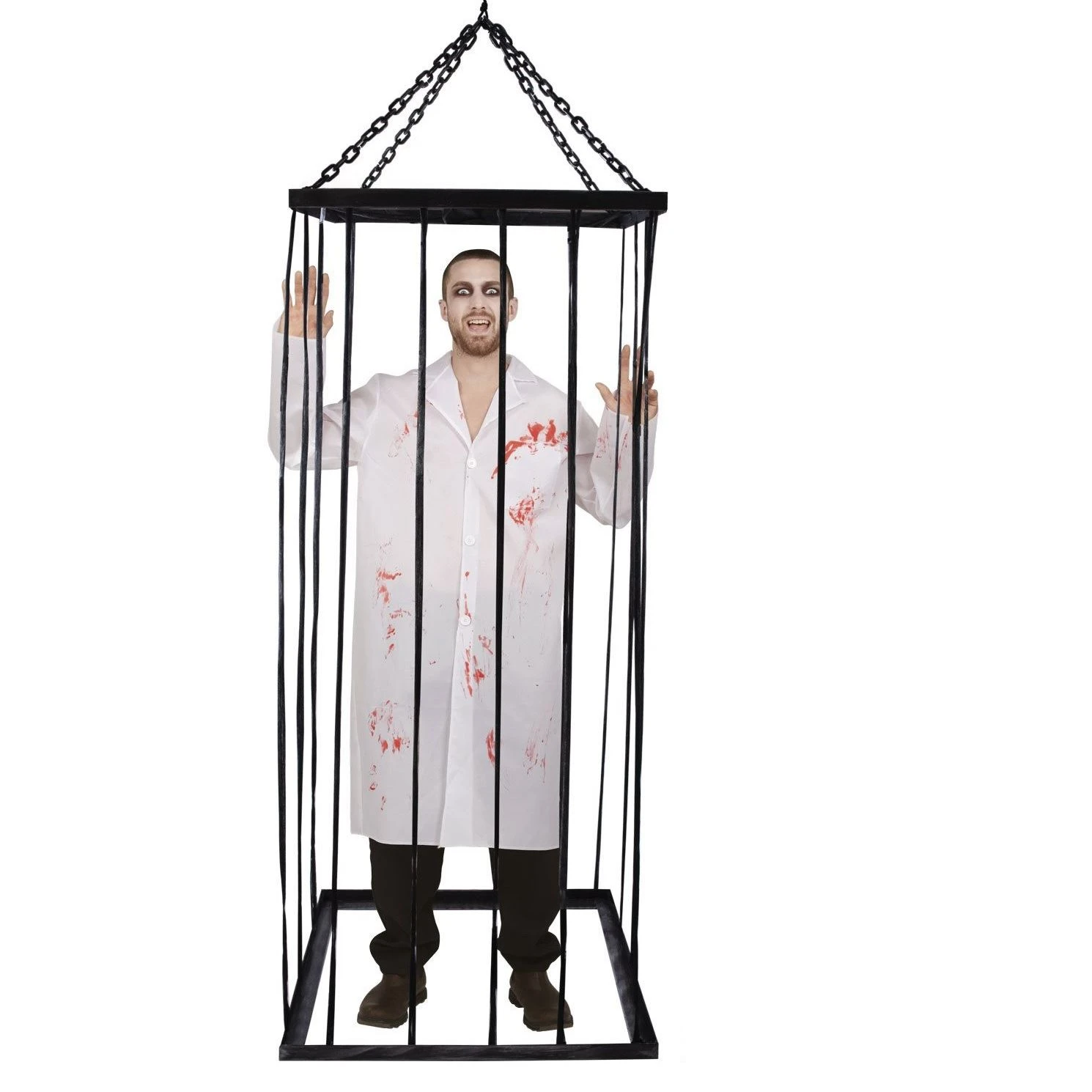 Decorado Jaula Colgante Terror (2m) 1 Decorado Jaula Colgante Terror (2m)