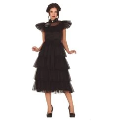 Disfraz Miércoles Wednesday Addams Baile (Talla L)