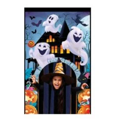 Decorado Puerta Cortina Fantasmas Halloween