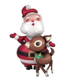 Globo Santa Claus Y Rudolph XXL (94cm)
